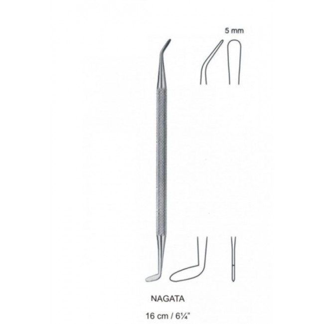 Nagata Auricular Septum Elevator ,Blunt End, 16 cm